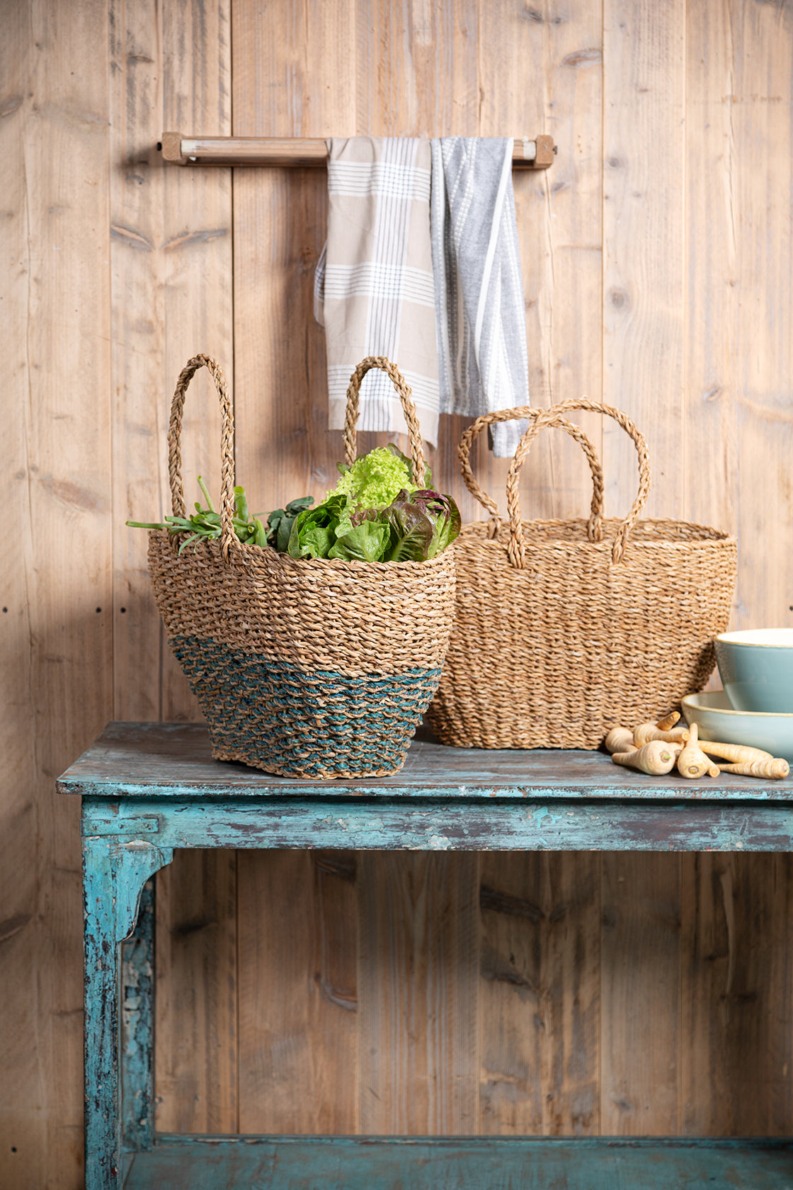 Einkaufskorb aus Seegras