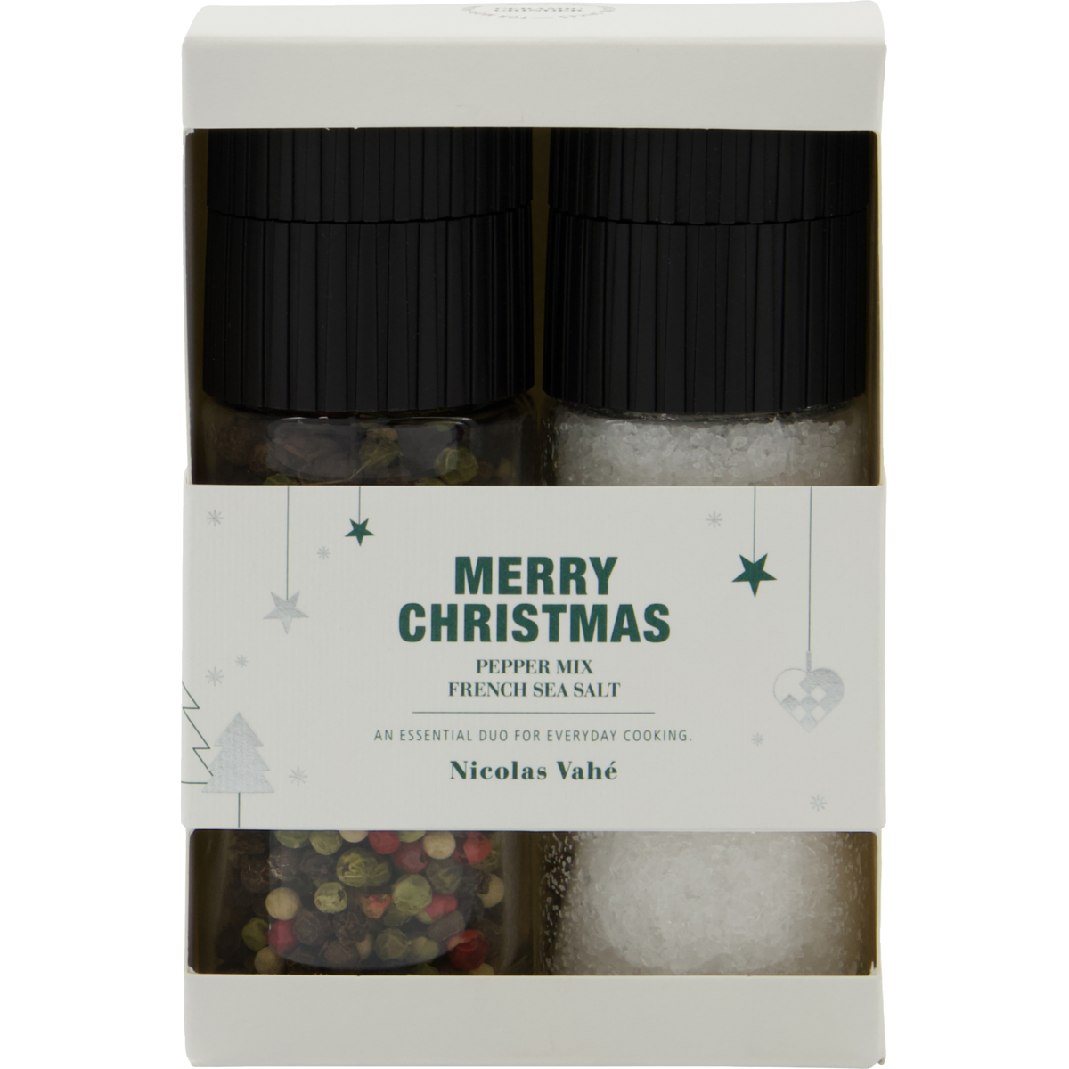 Geschenkbox Merry Christmas, French sea salt & pepper mix
