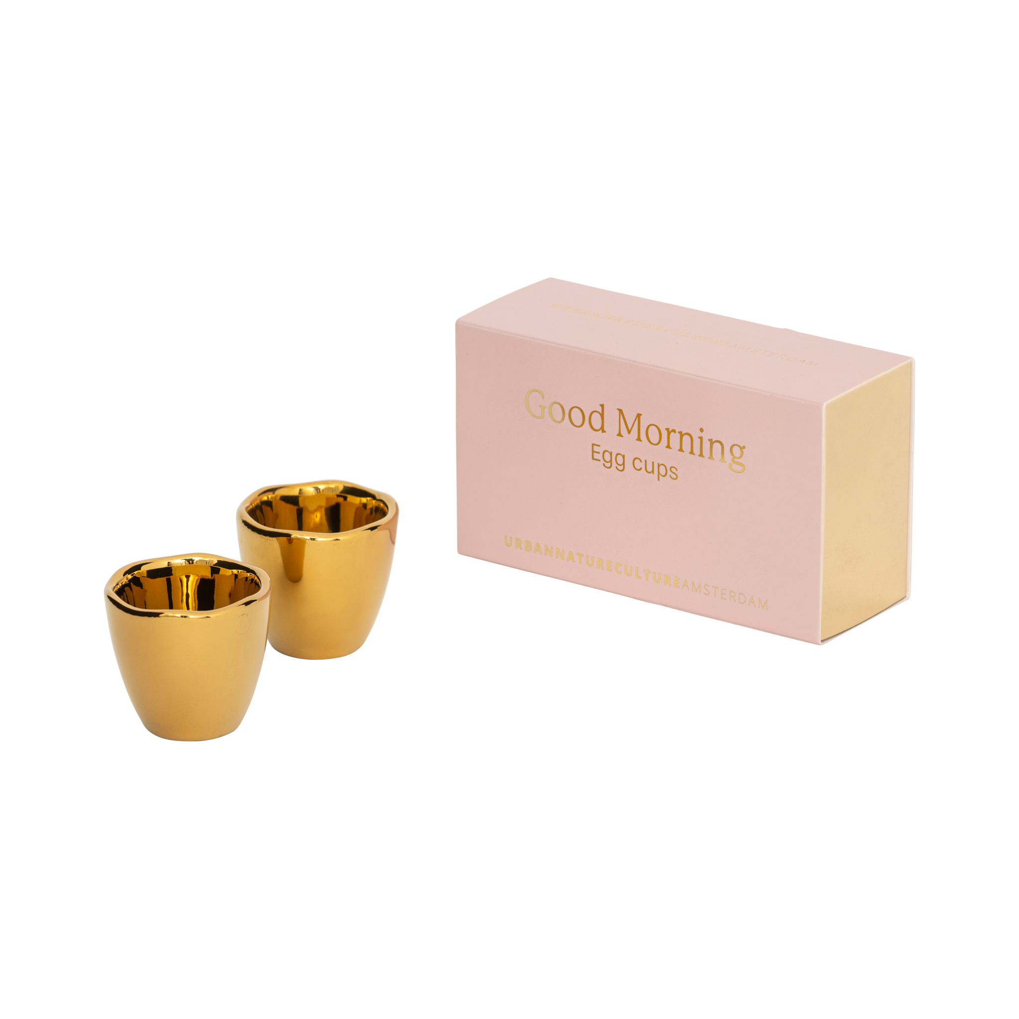 Eierbecher gold im 2-er Set