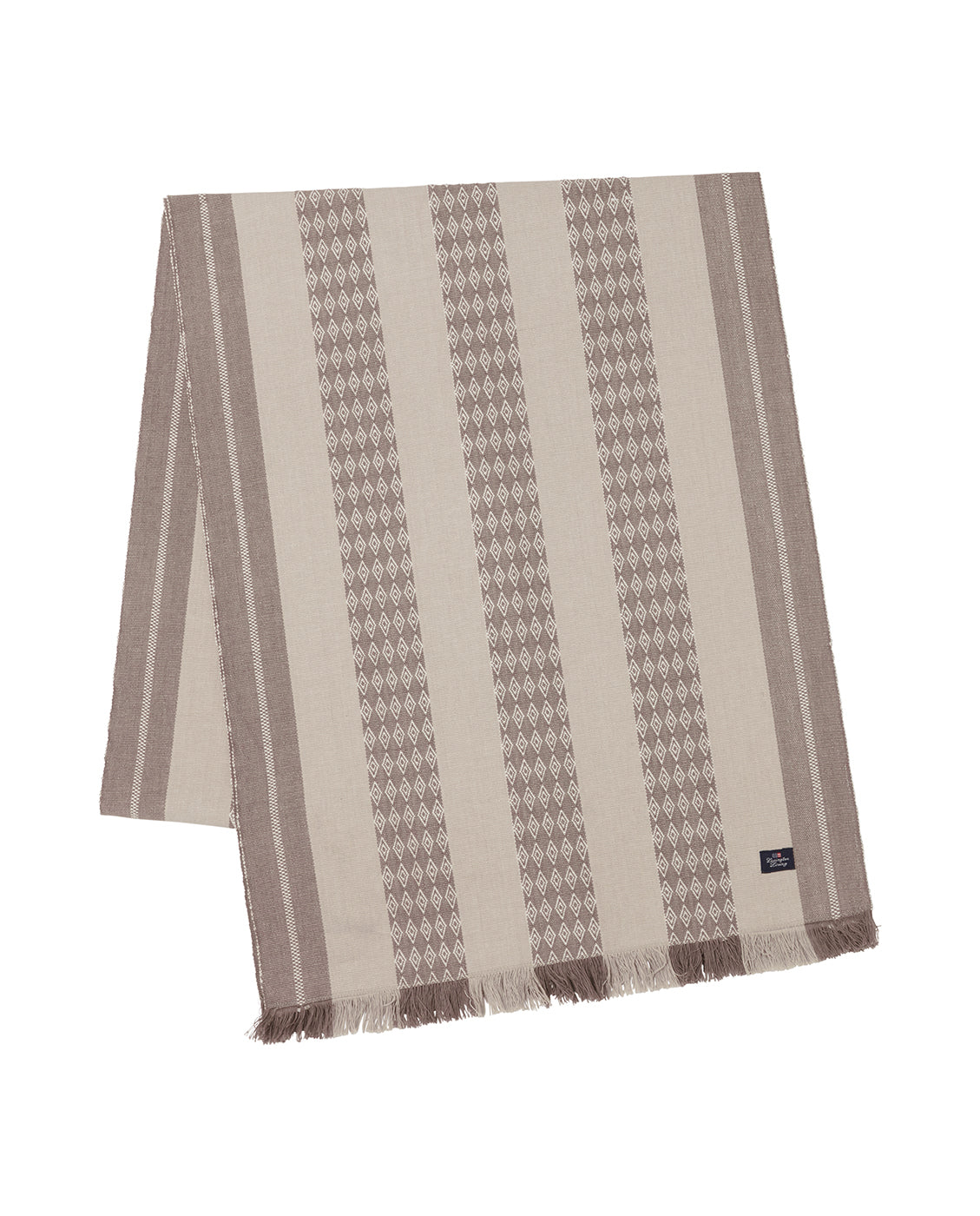 Tischläufer Jacquard Striped Organic Cotton Runner