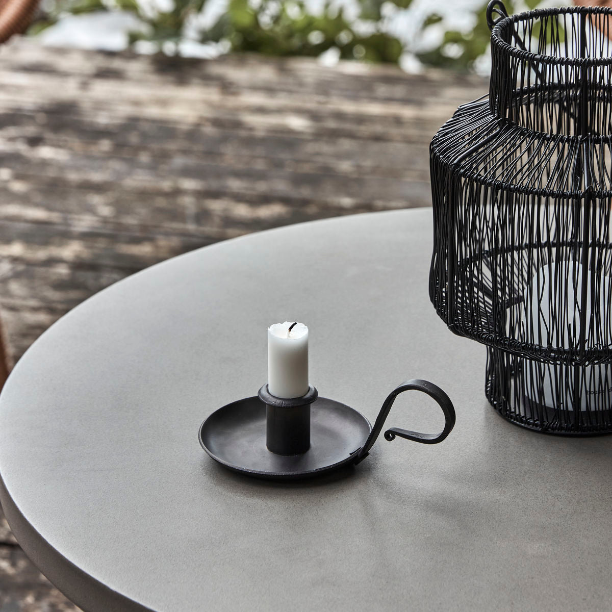 Kerzenständer schwarz