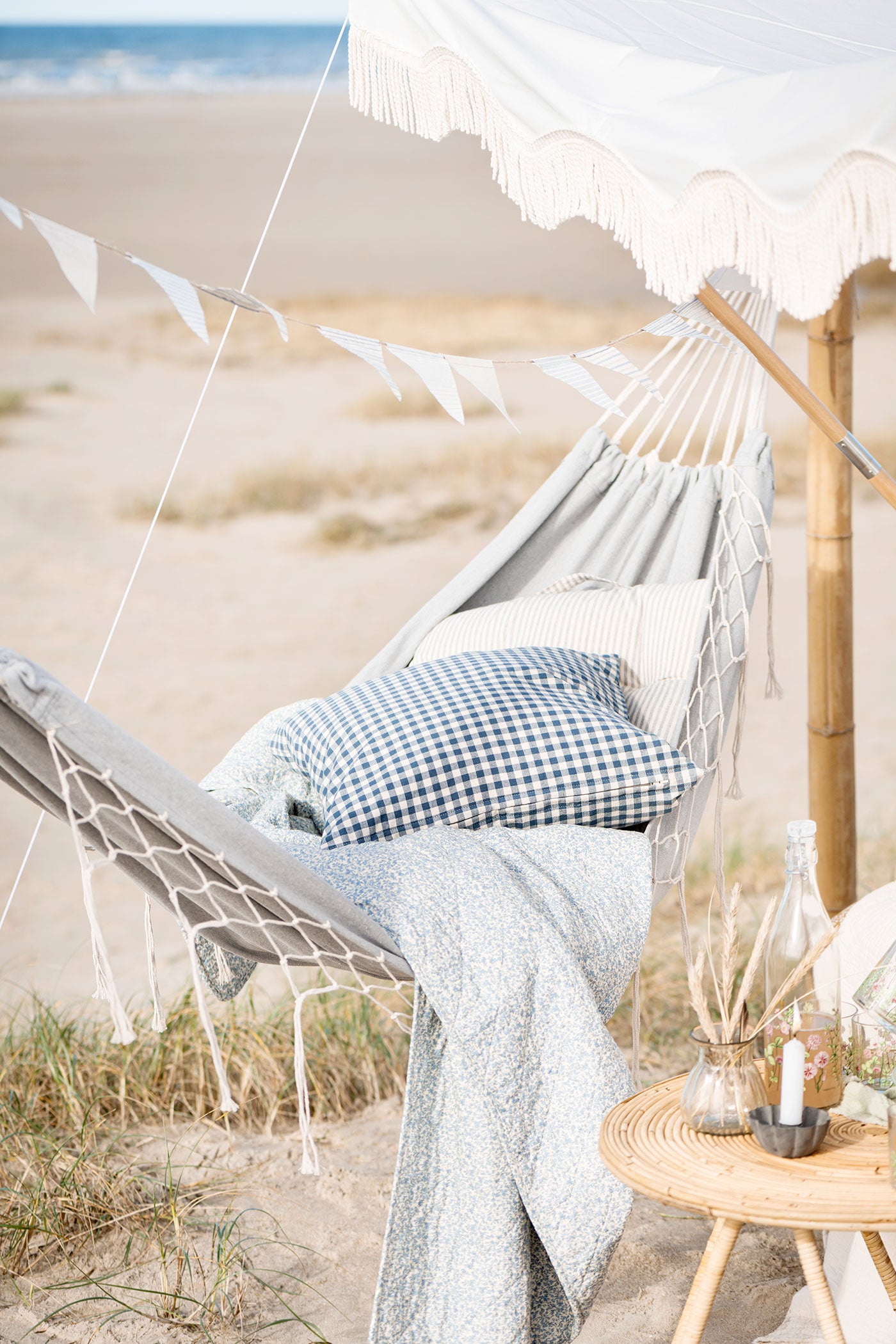 Hängematte grau/blau