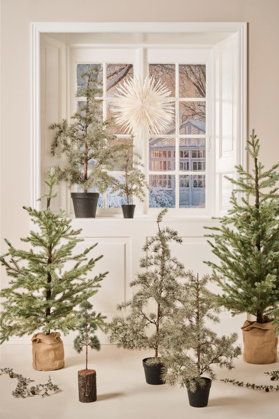 Zeder künstlich mit Plastiktopf H 60cm