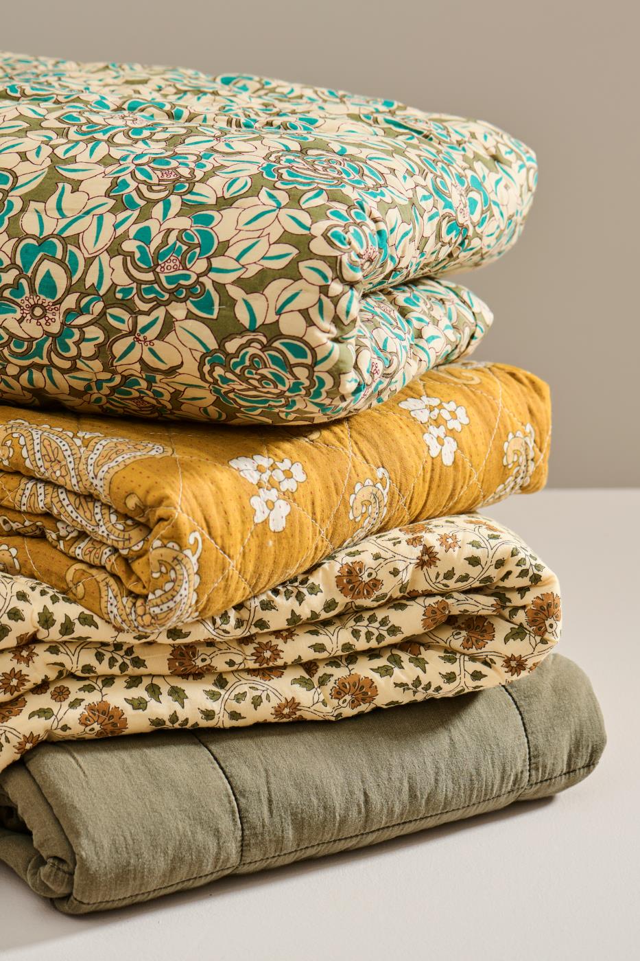 Vintage Quilt eucalyptus grün