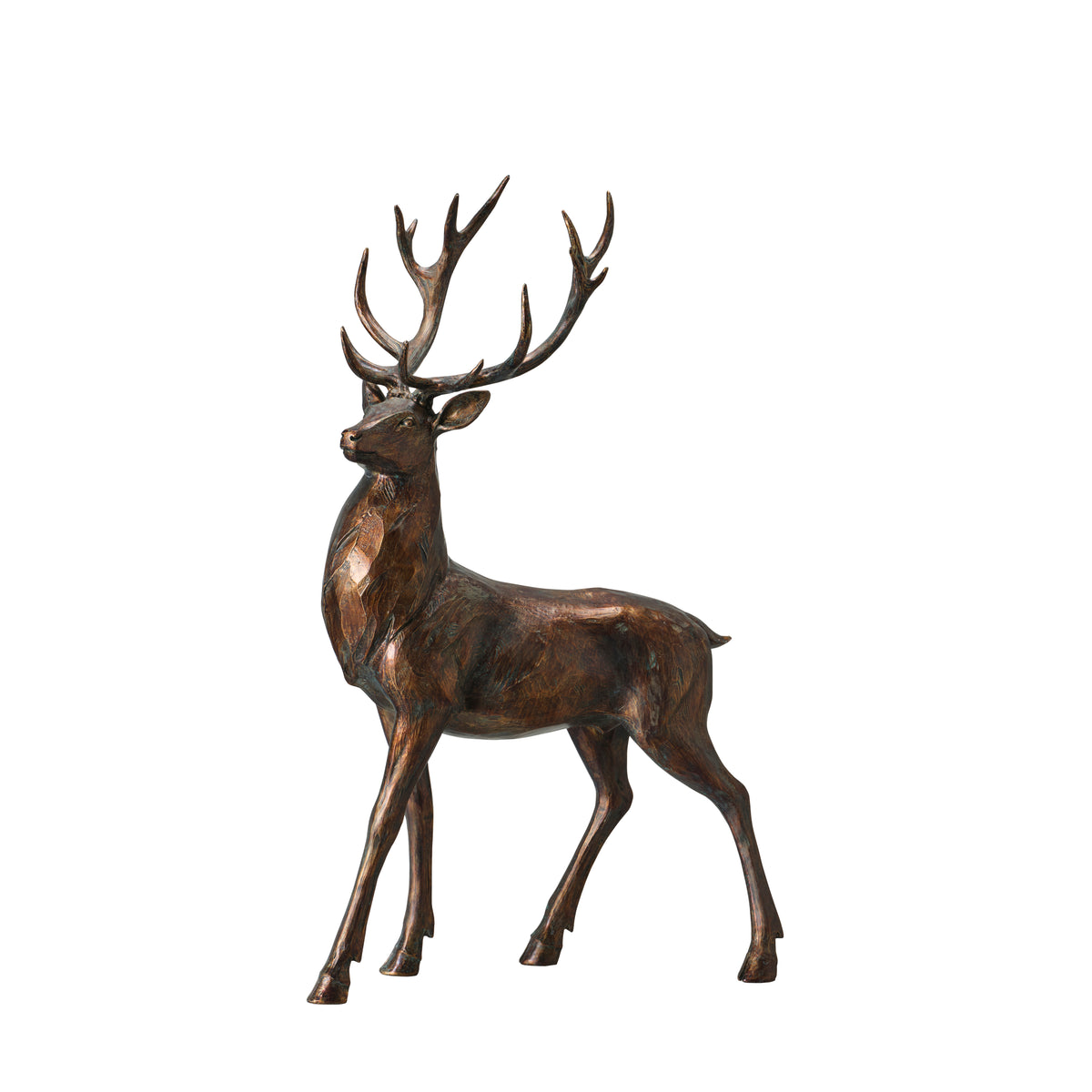 Reh bronze stehend