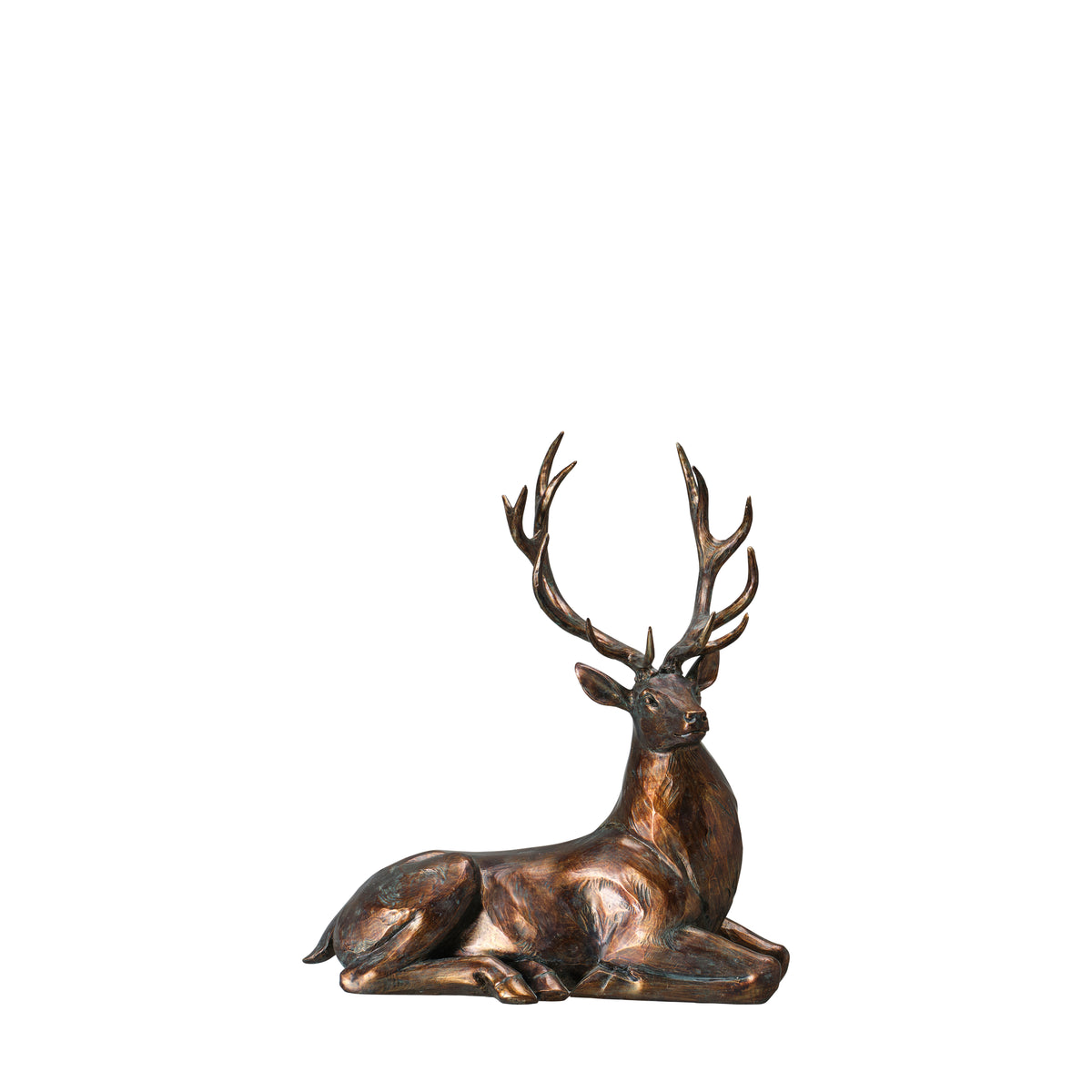 Reh bronze liegend