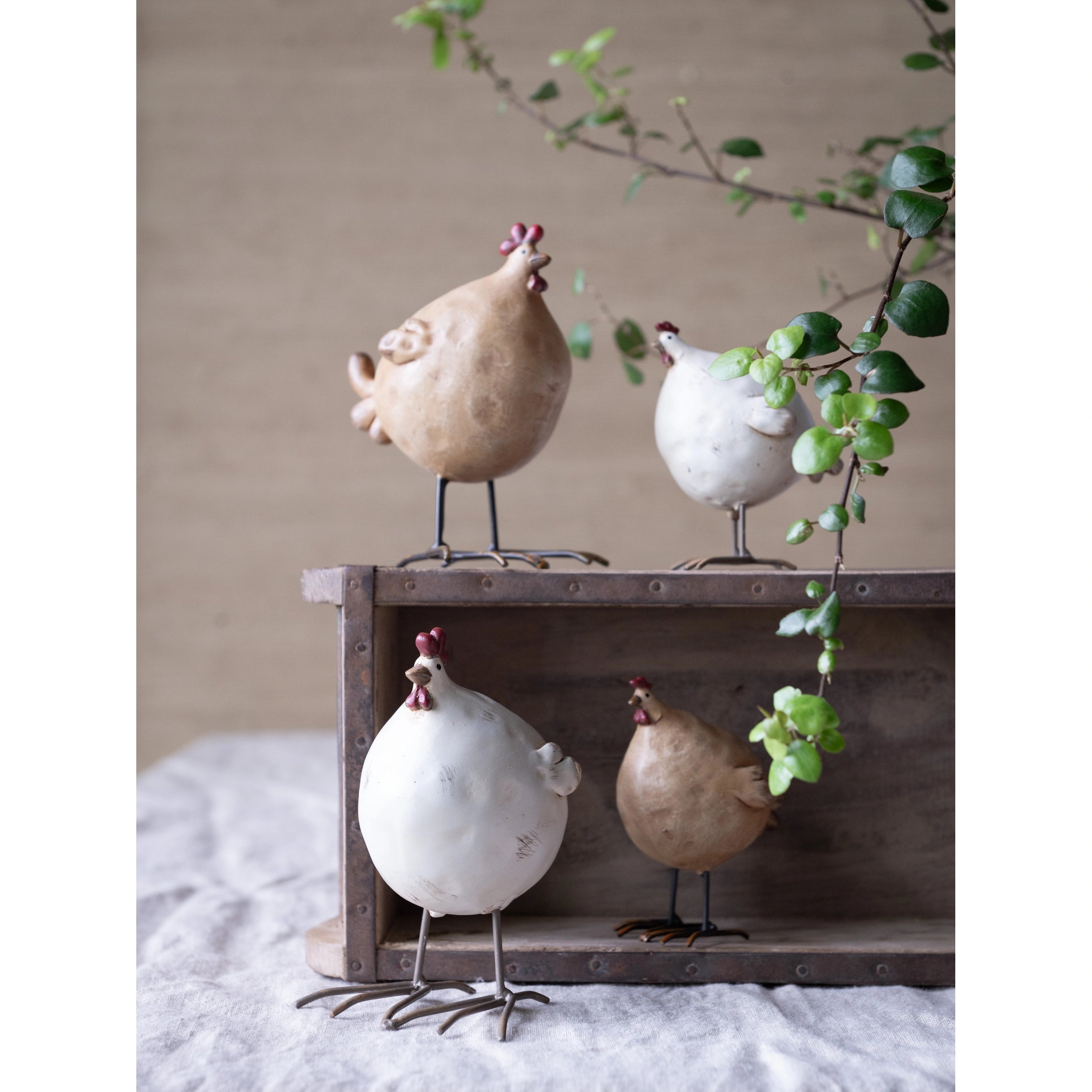 Henne aus Keramik in 2 verschiedenen Grössen