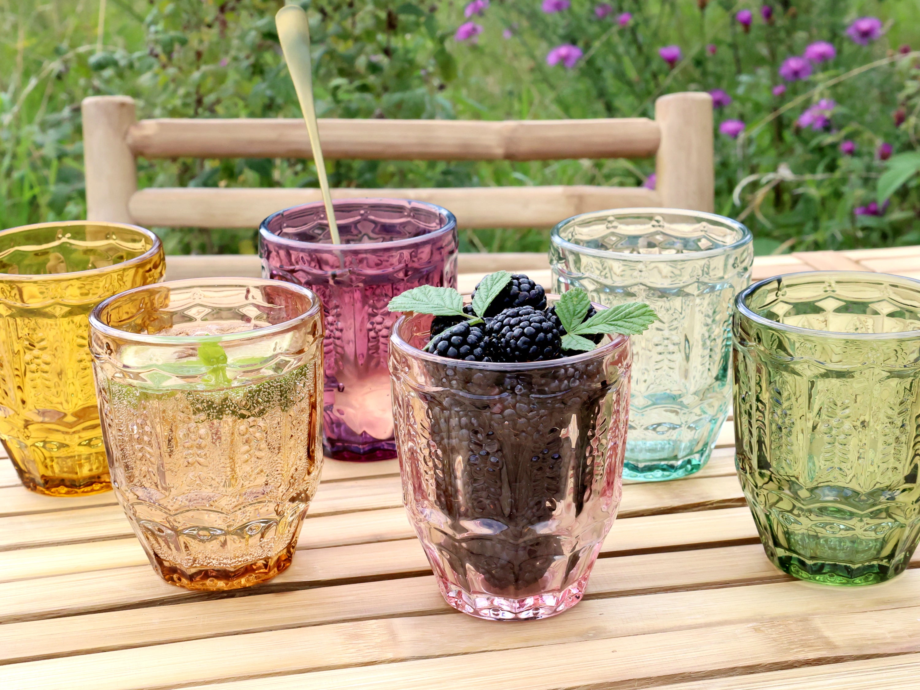 Saint-Émilion Glas mit Muster