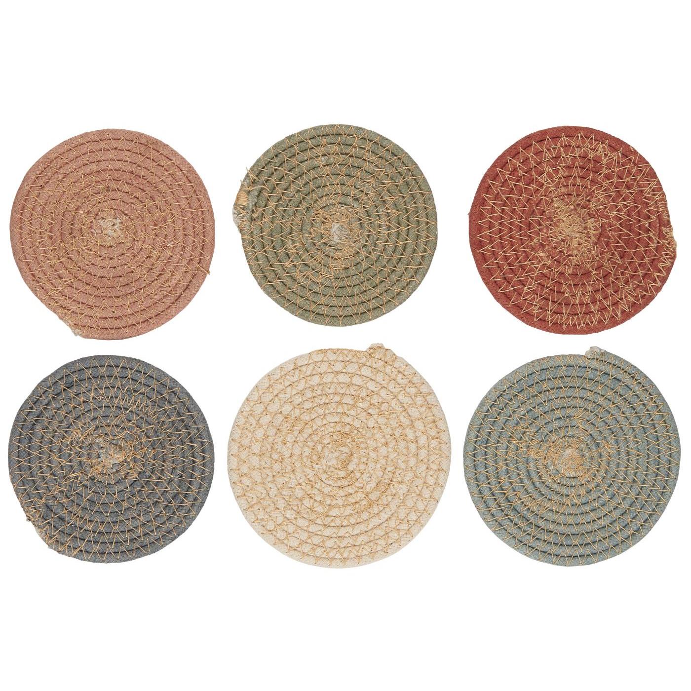 Untersetzer für Gläser oder Flaschen, 6 Farben
