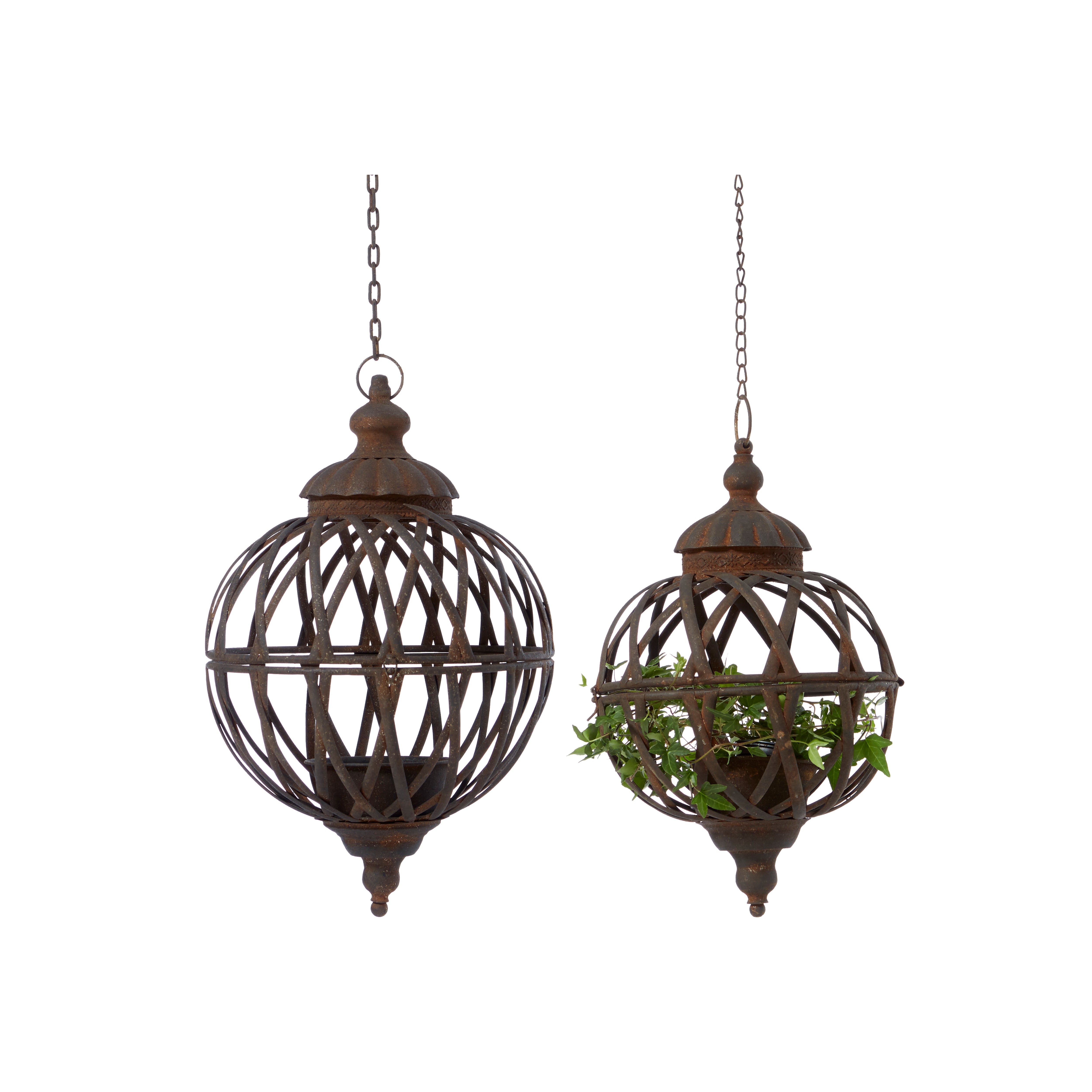 Pflanzengefäss / Laterne hängend