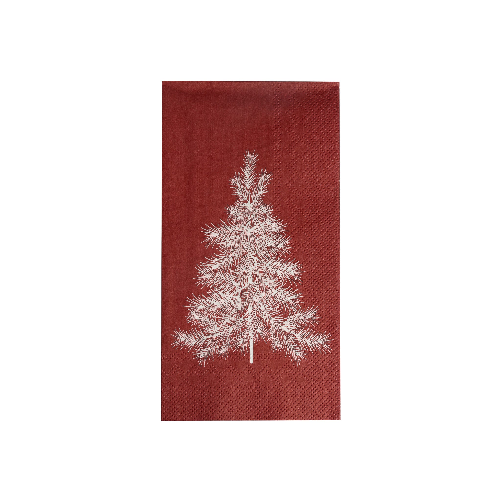 Serviette Weihnachtsbaum rot