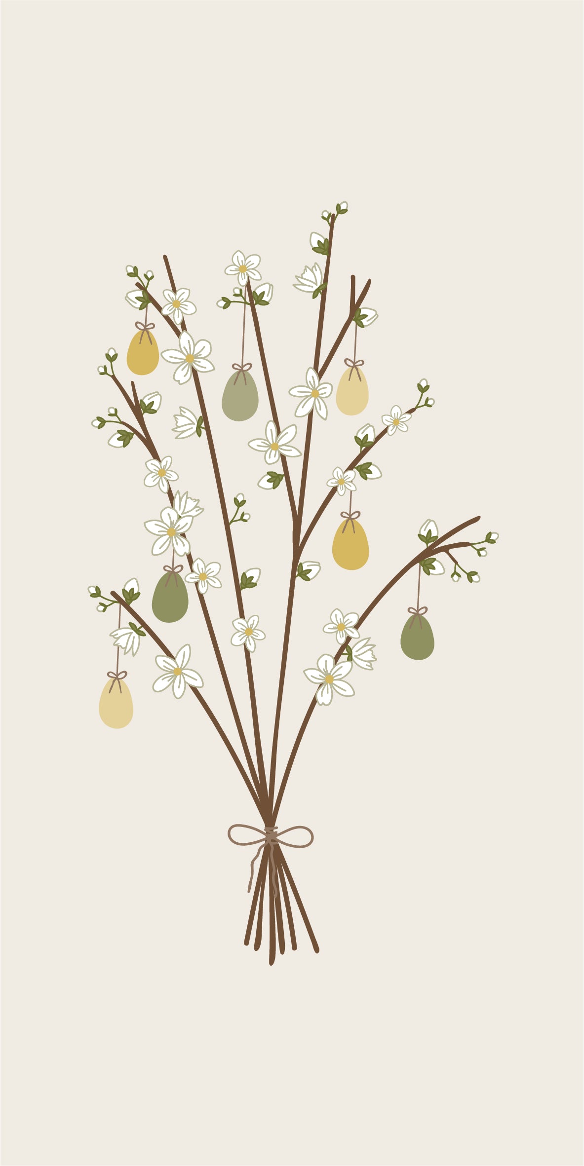 Serviette Osterstrauss