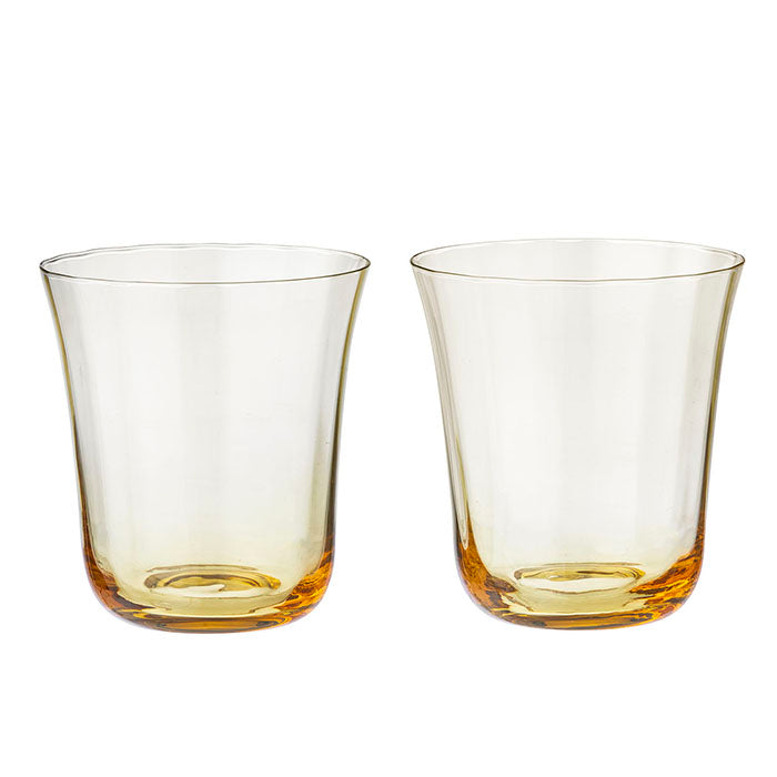 Glas Nora Gelb im 2 - er Set