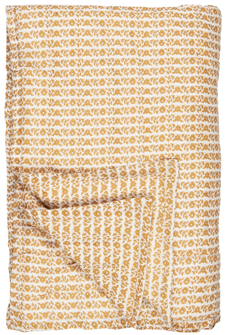 Decke mit Blumenmuster