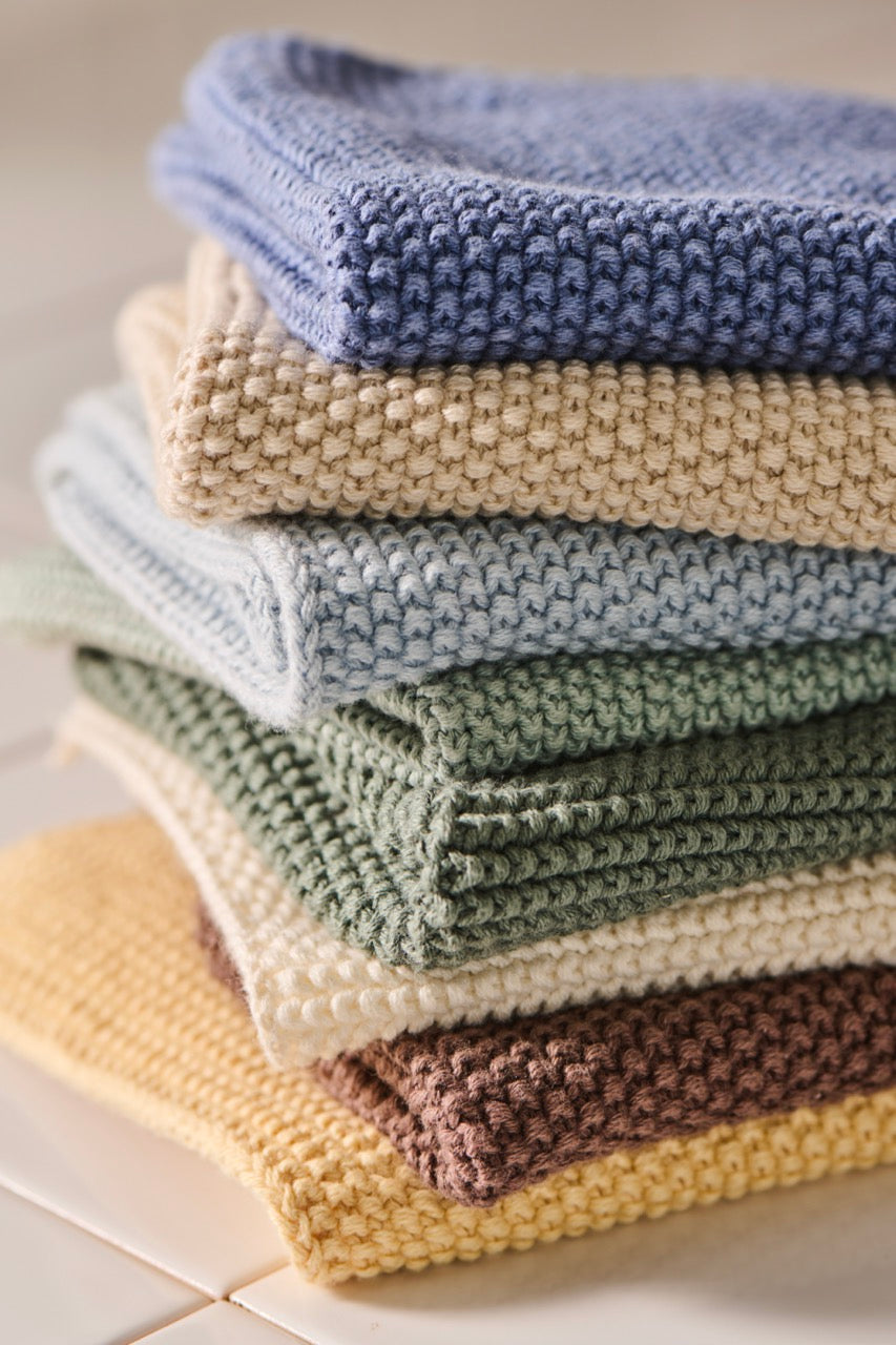 Spüllappen Mynte beige gestrickt