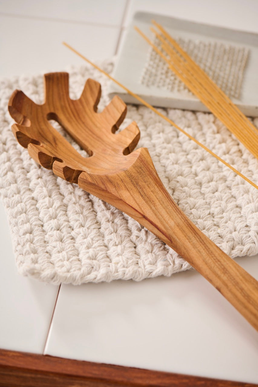 Spaghettilöffel Olivenholz