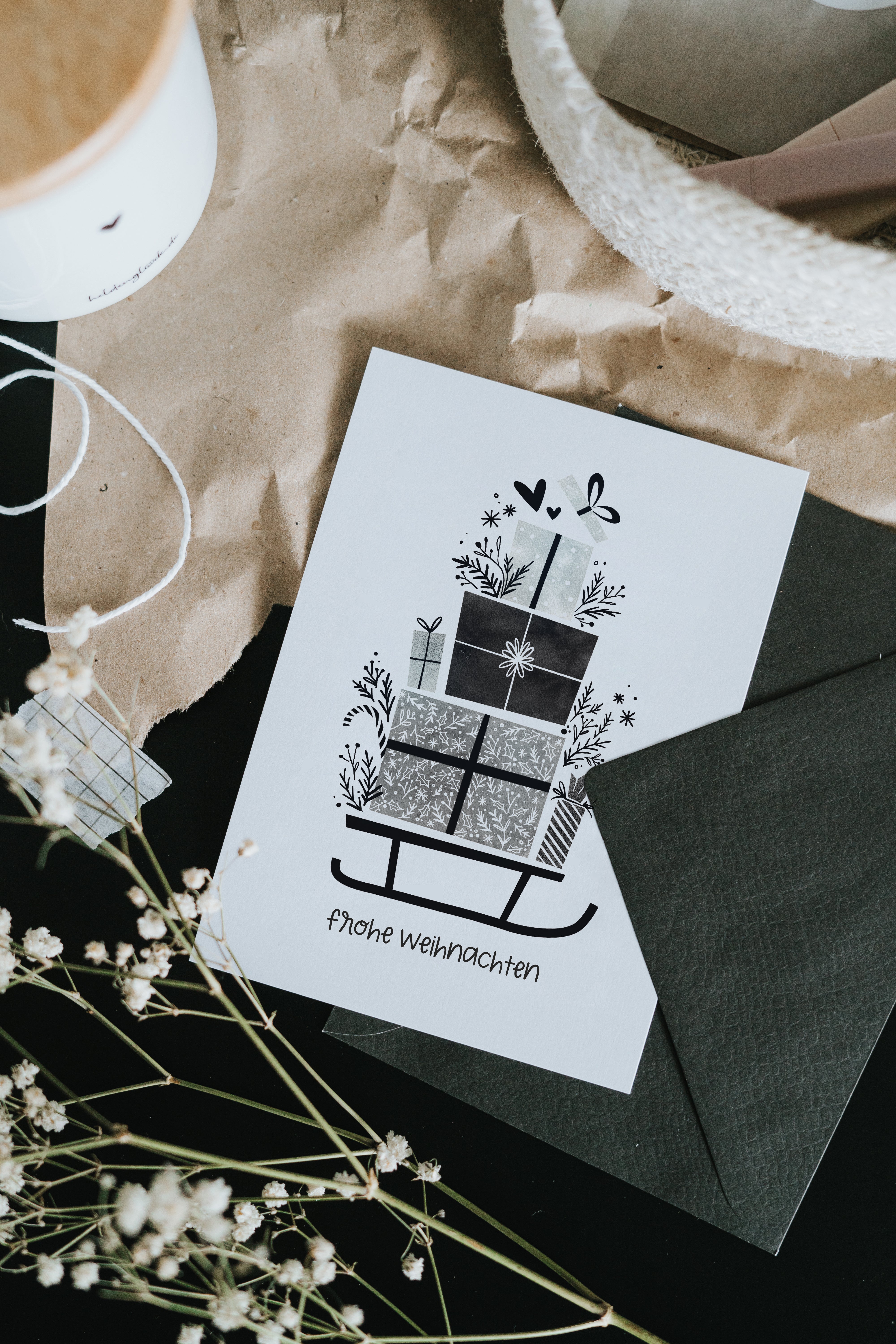 Postkarte "Frohe Weihnachten"