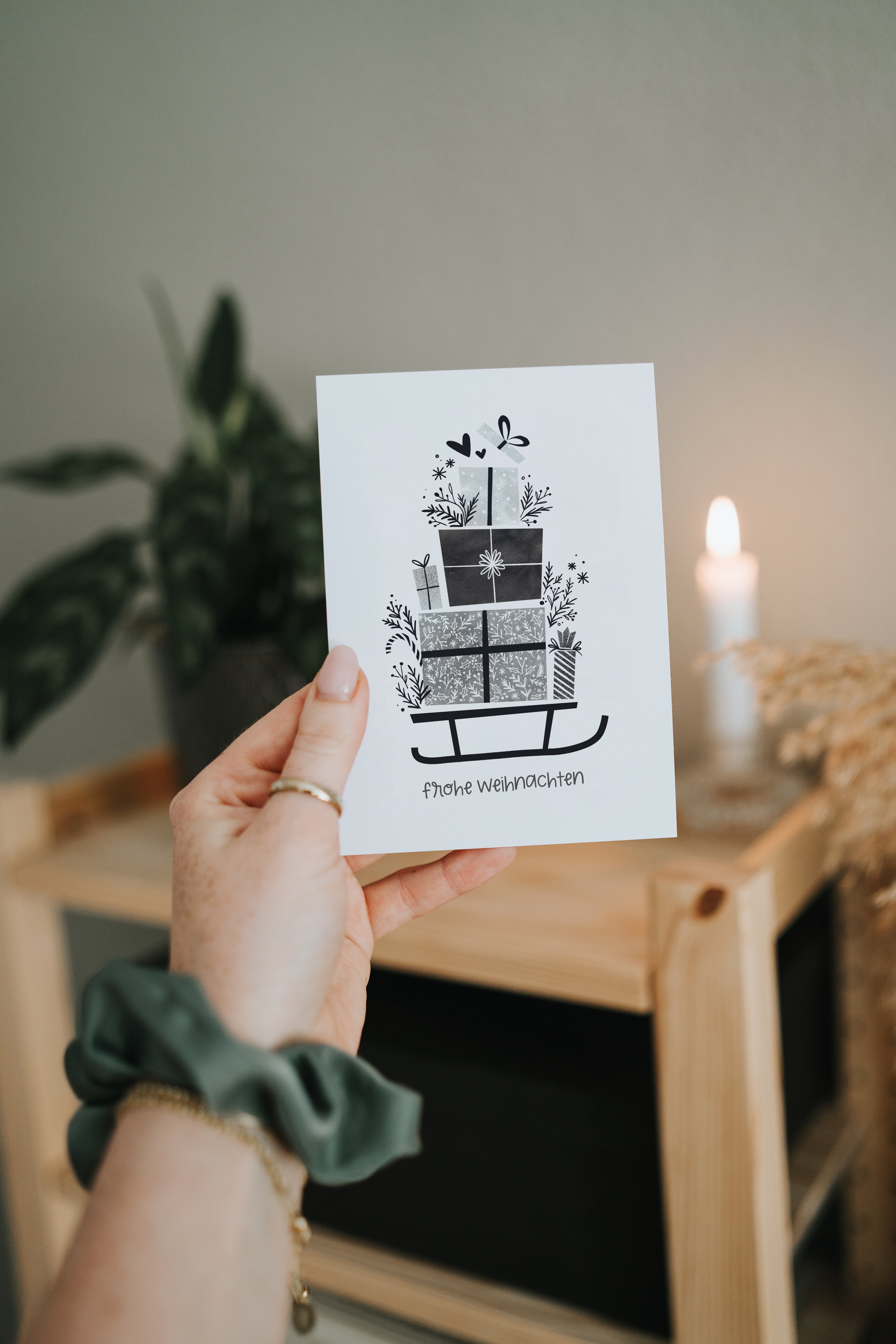 Postkarte "Frohe Weihnachten"