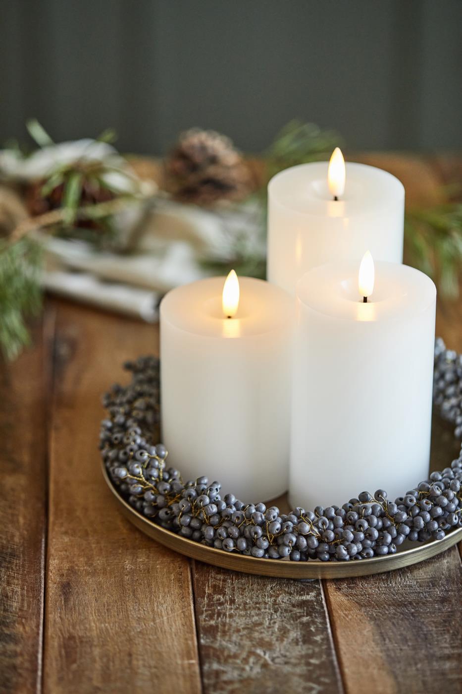 Kerzentablett mit Kante