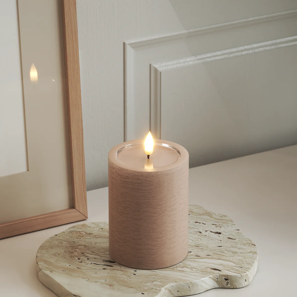 LED Stumpenkerzen in verschiedenen Farben und Grösse