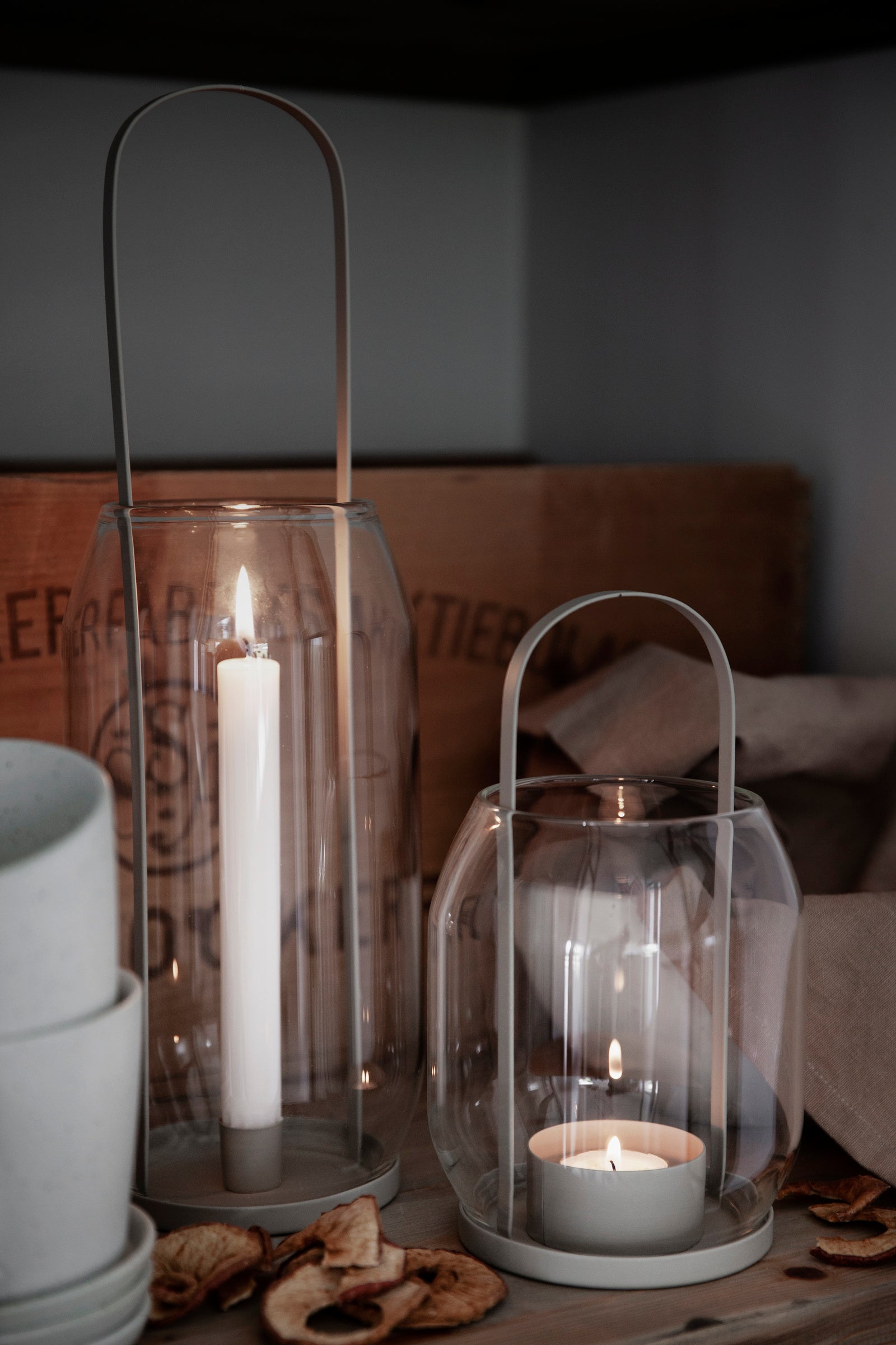 Windlicht für Stabkerze