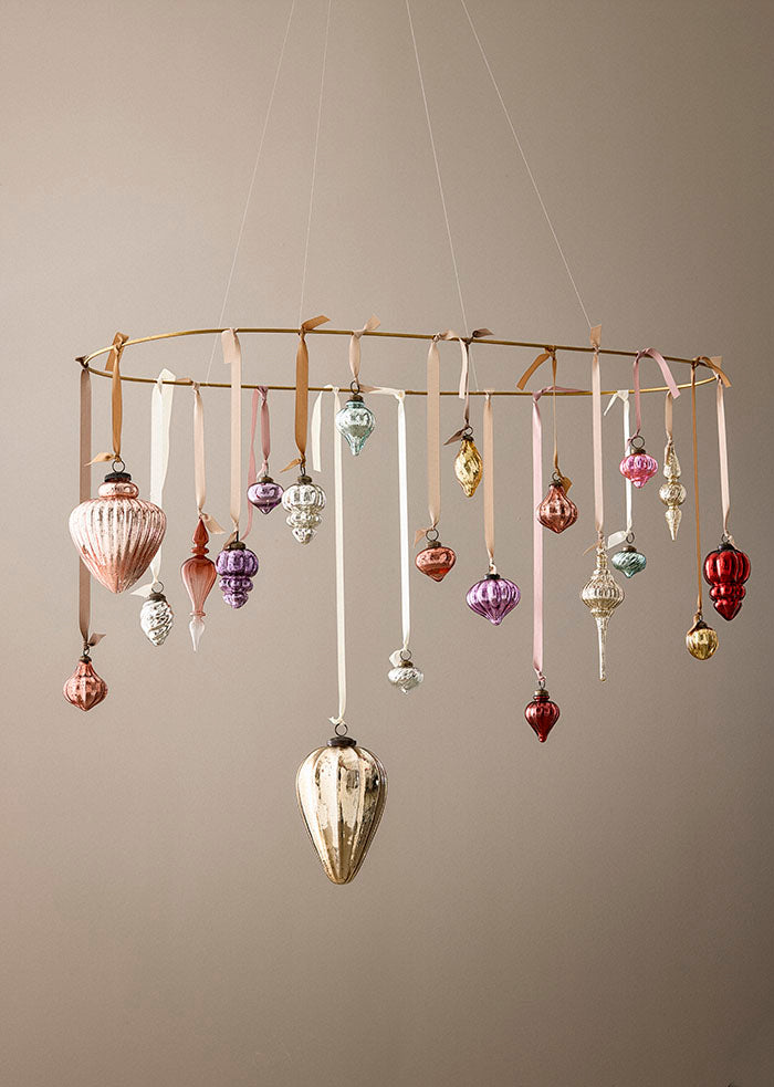 Glass Ornament Gala 20cm Gold