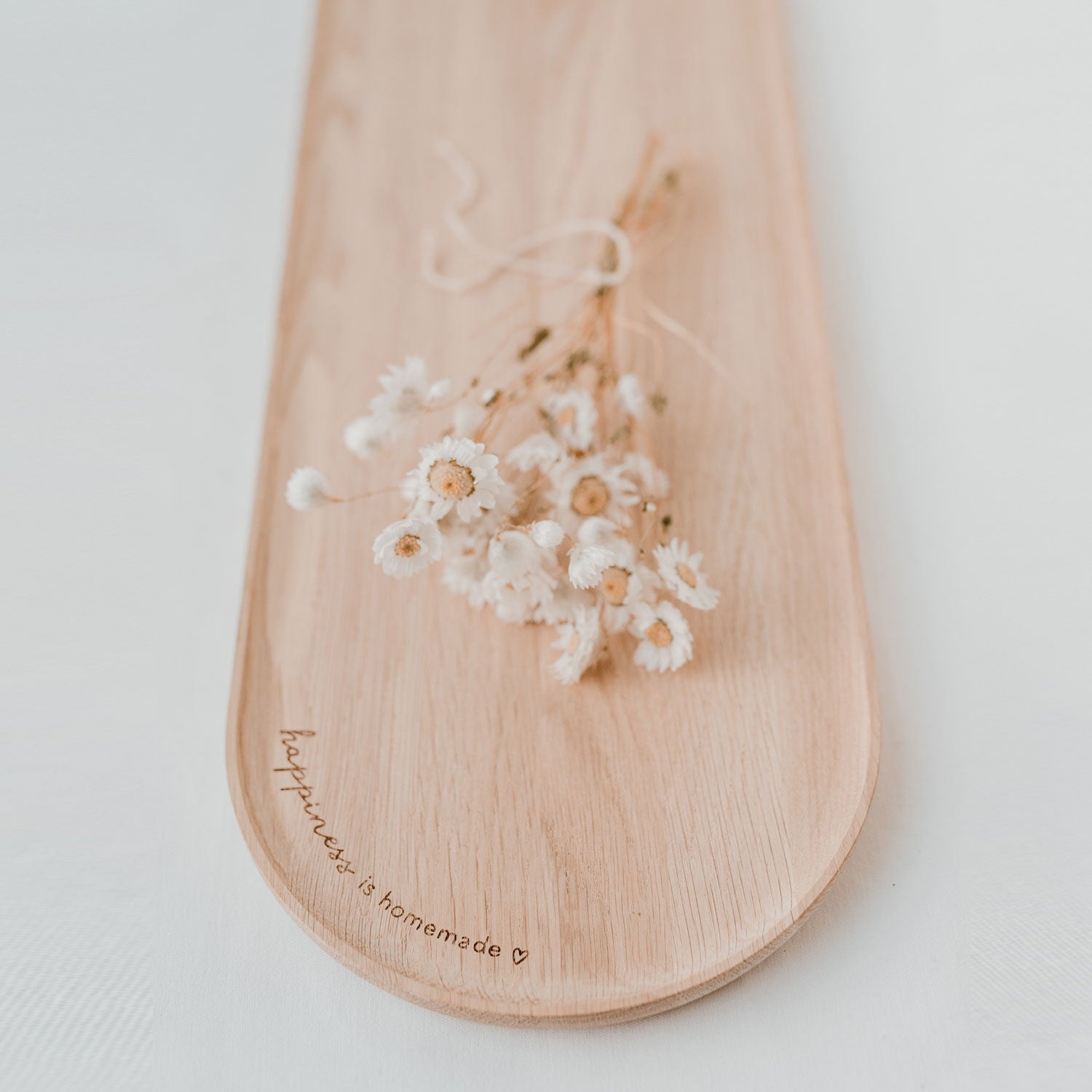 Tablett Happiness aus Eiche