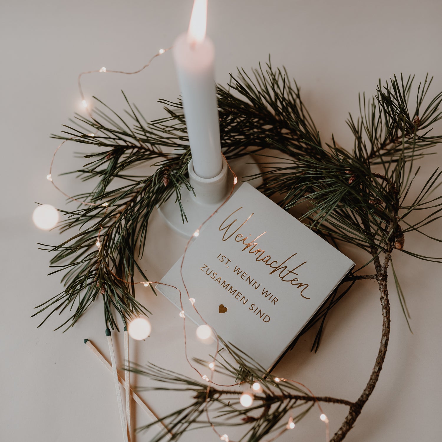 Streichhölzer Weihnachten