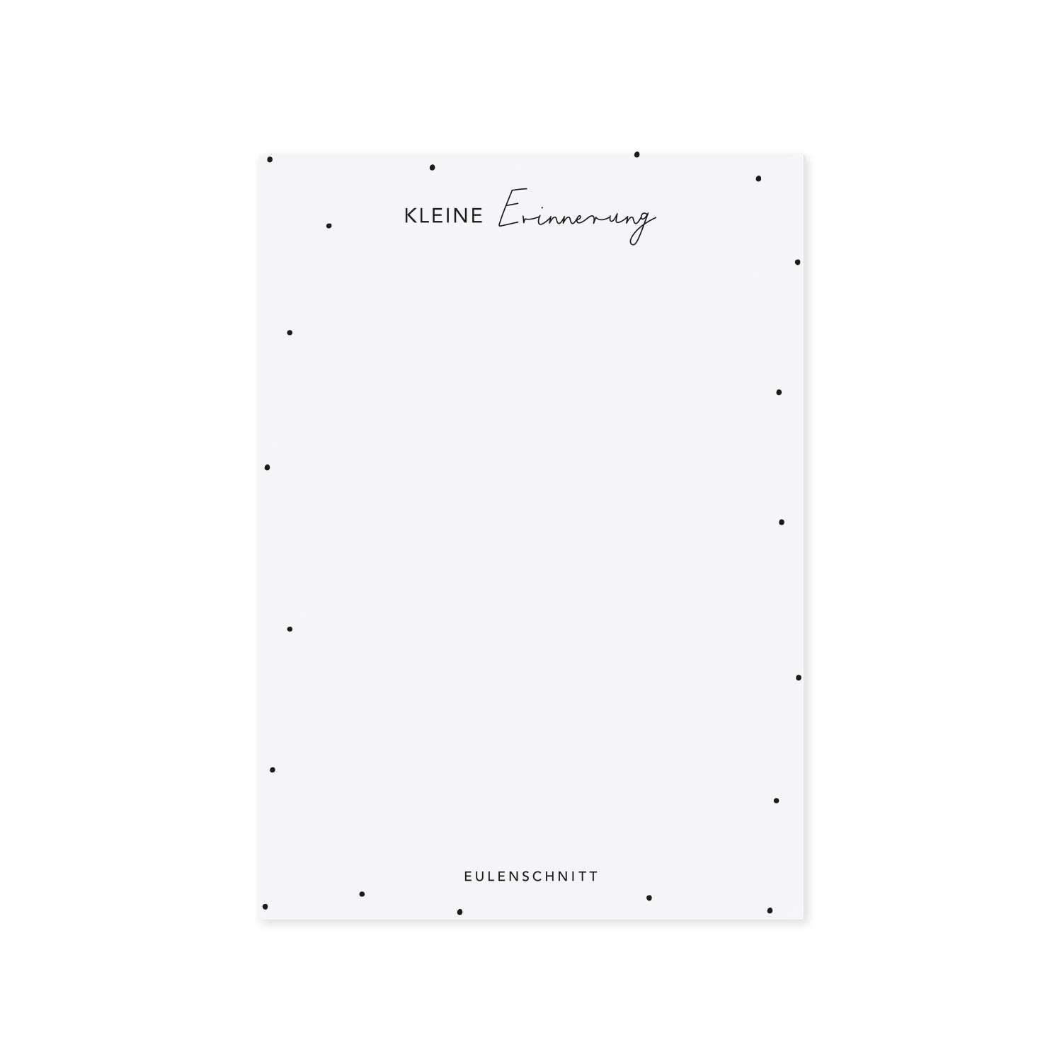 Block "kleine Erinnerung"