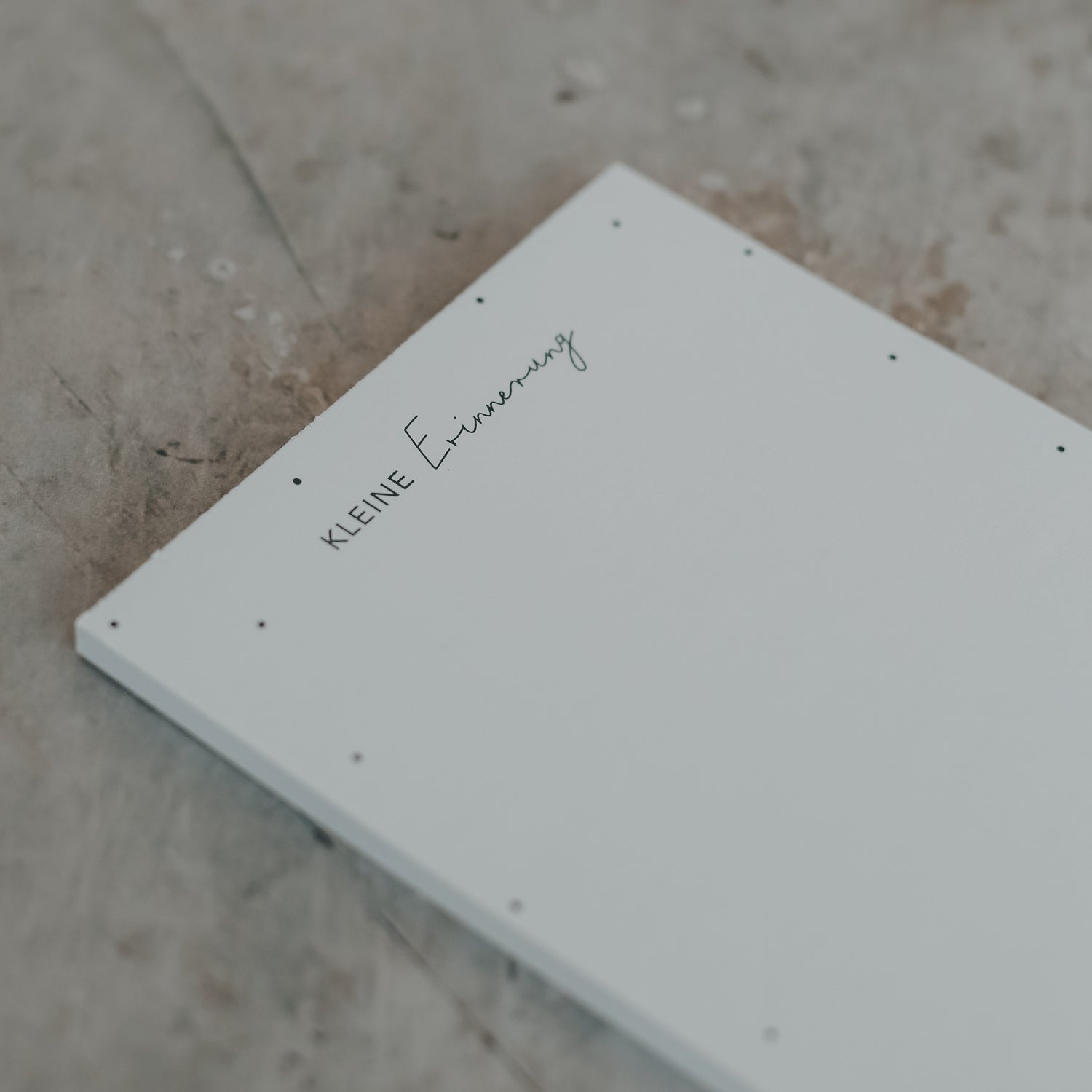 Block "kleine Erinnerung"