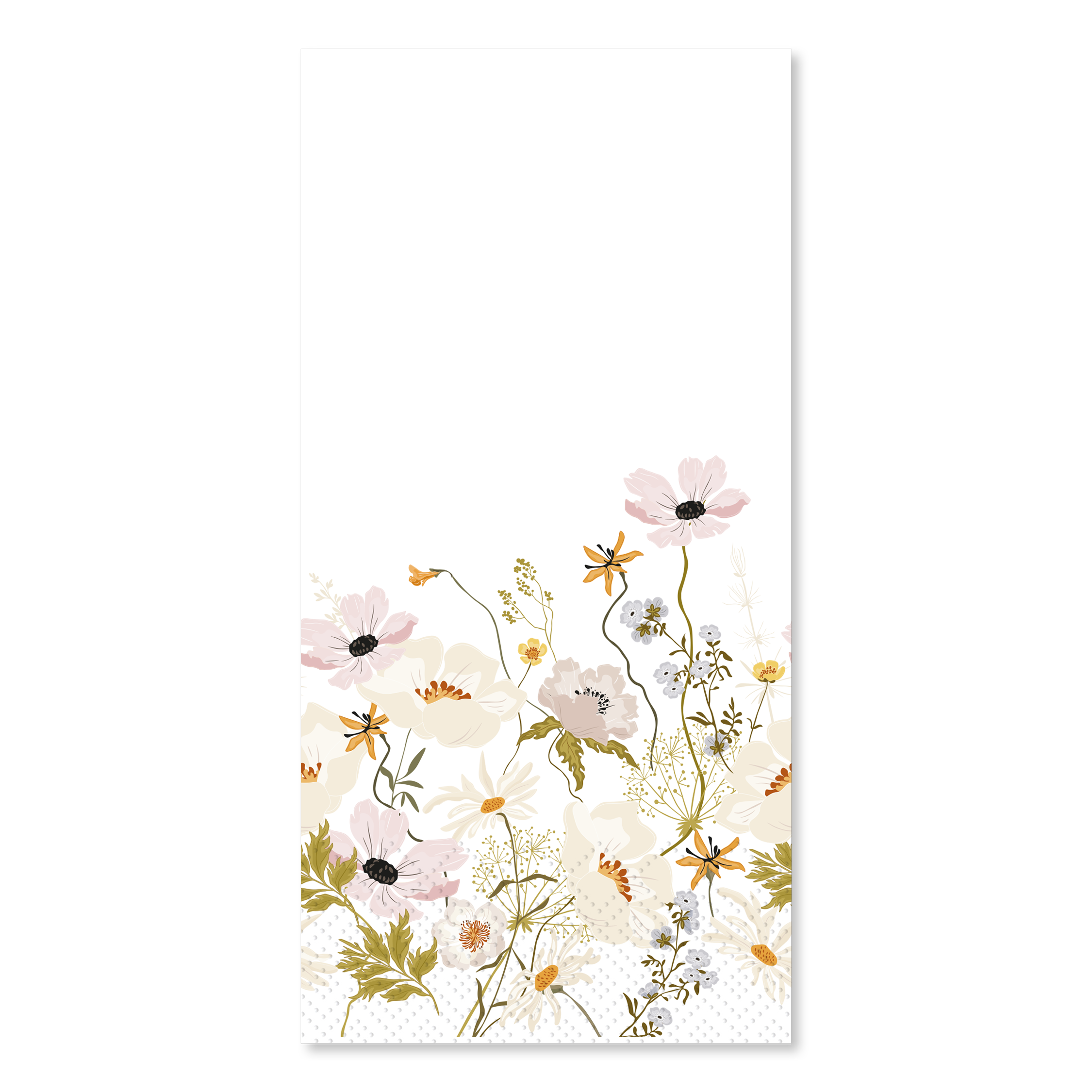 Serviette 10x20 cm Blumen