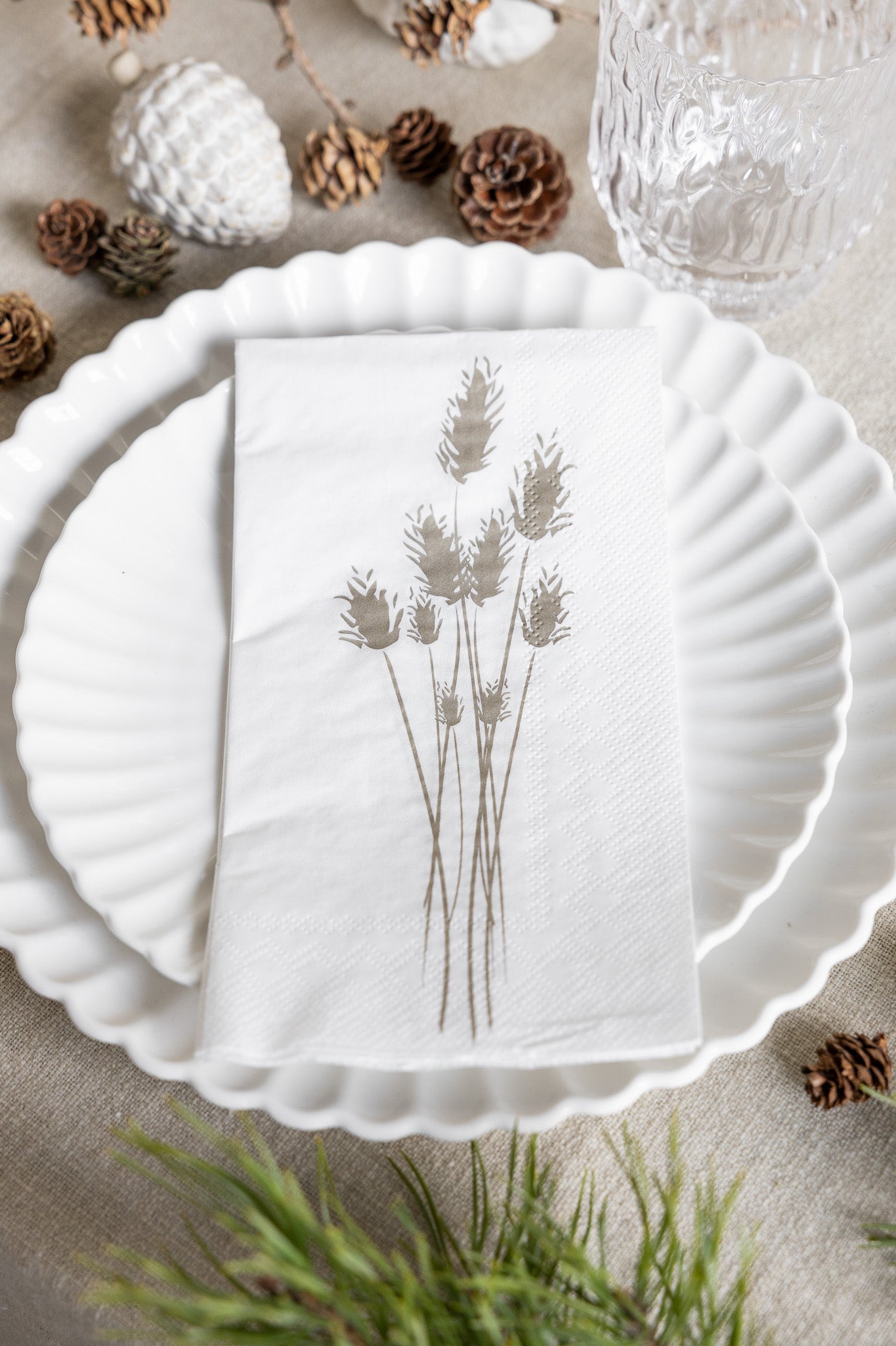 Serviette Vippa weiss