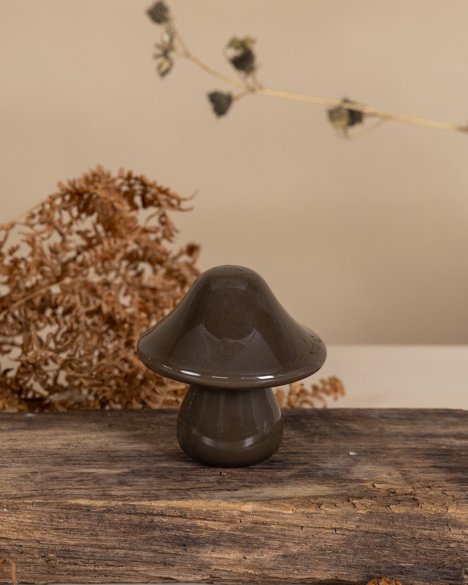Pilz aus Glas in 2 verschiedenen Farben