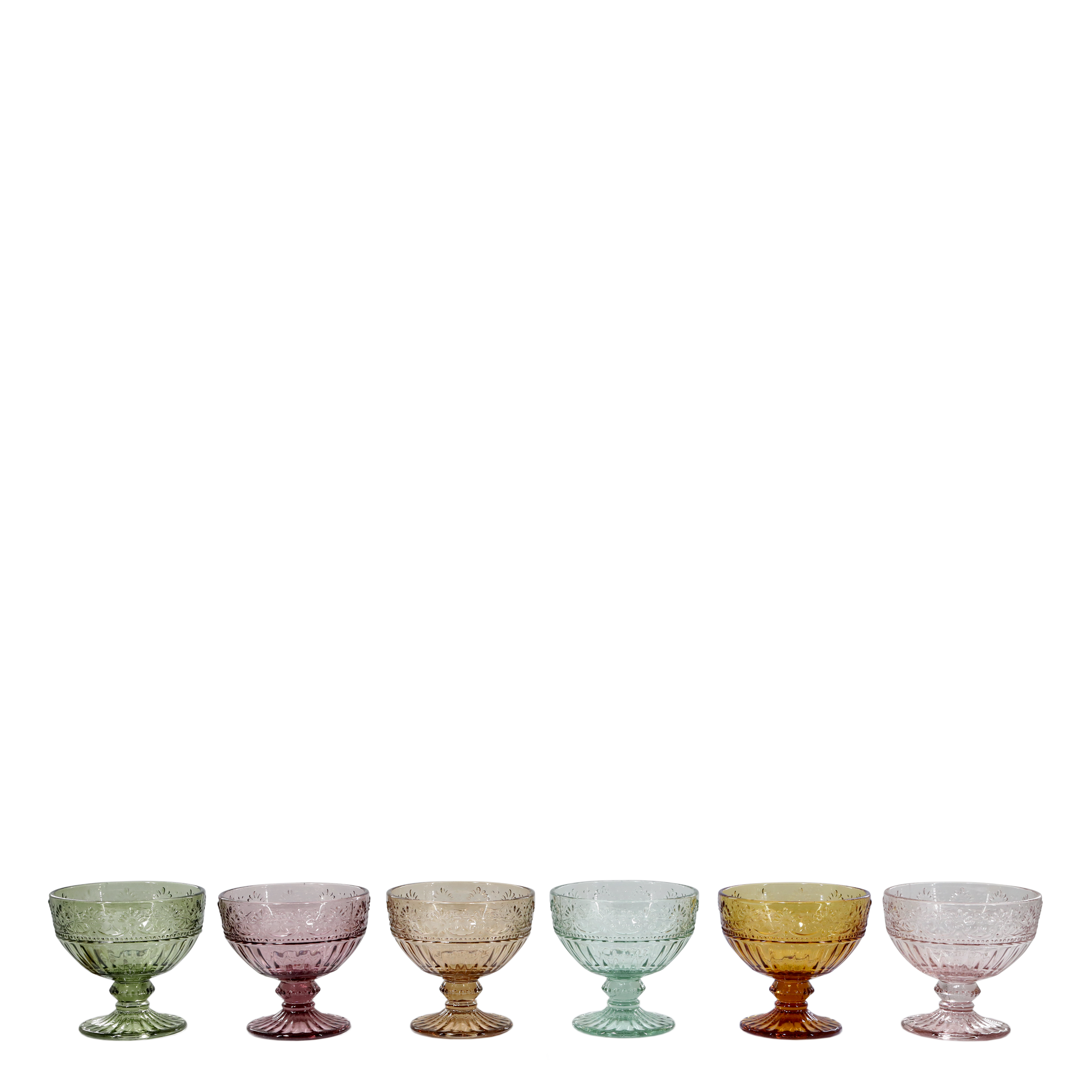 Saint-Émilion Glas  auf Fuss in verschiedenen Farben