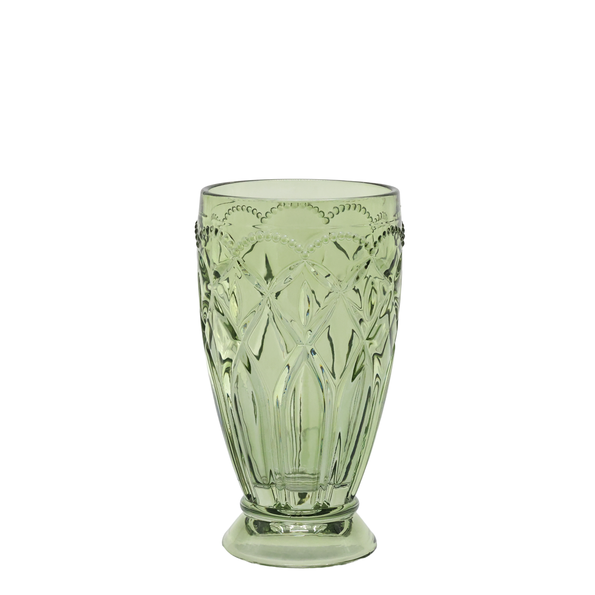 Saint-Émilion Glas mit Muster Olive