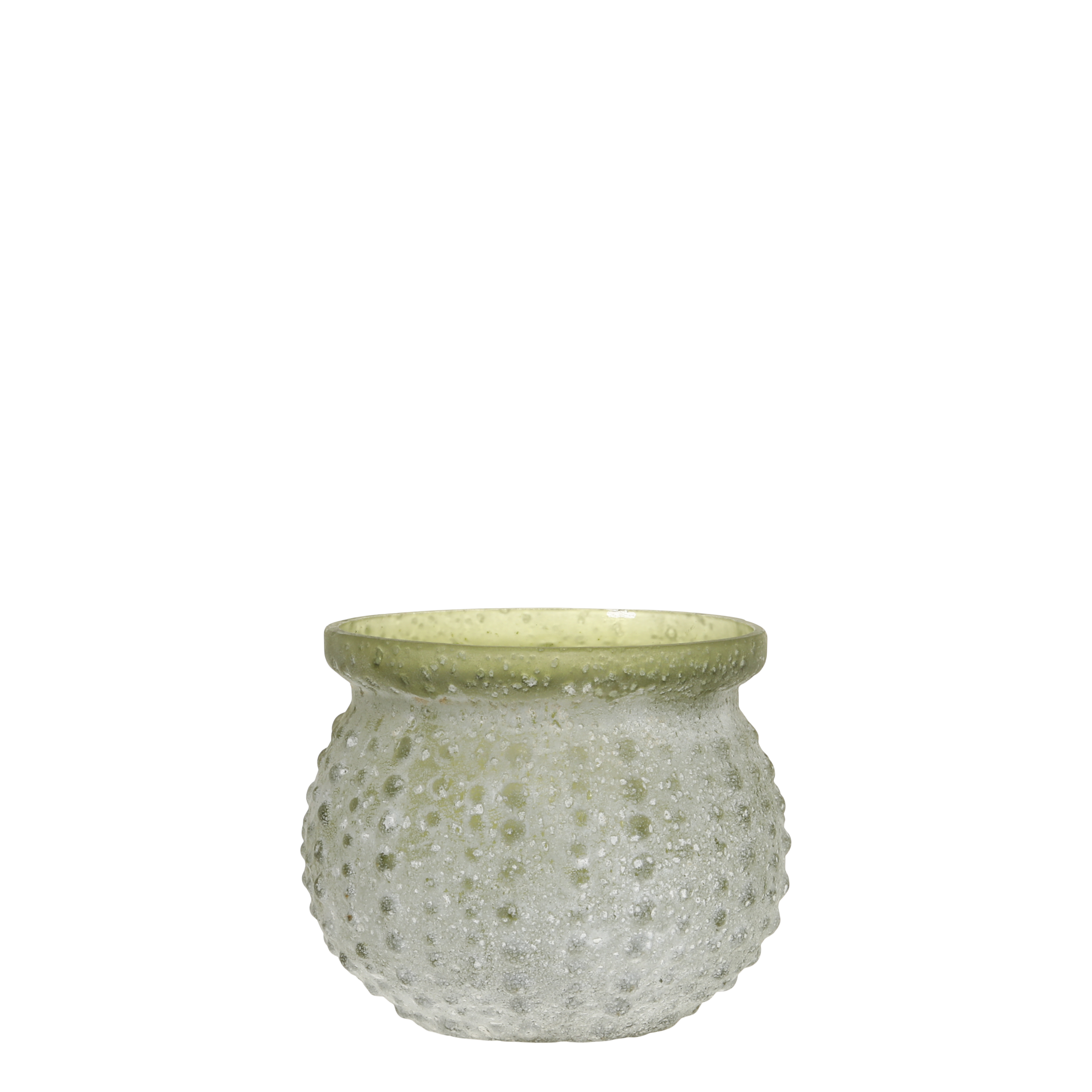 Teelichthalter mit Muster H7/D9 cm antique verte