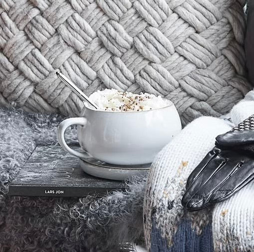 Amera Tasse mit Untertasse beige 40 cl