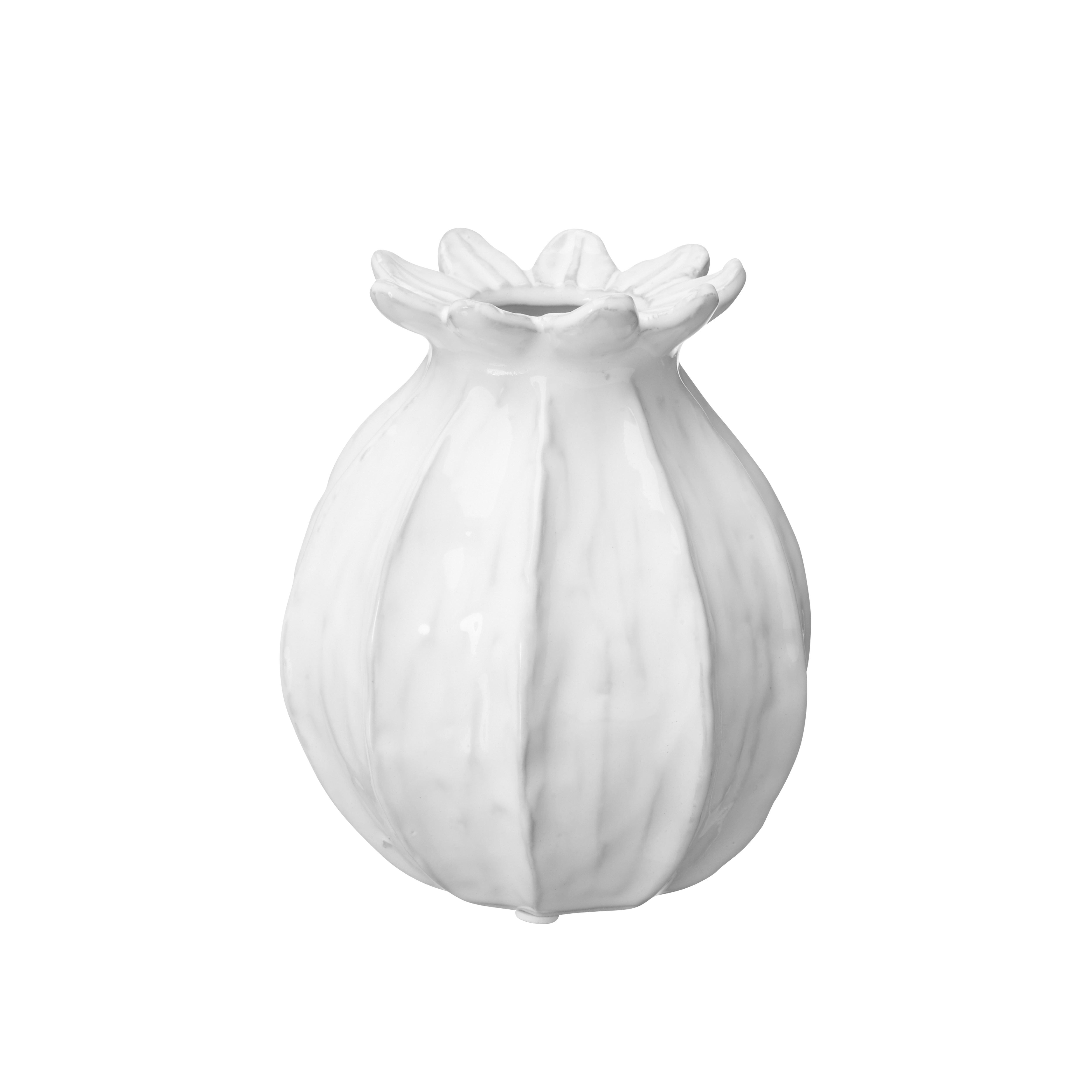 LILLIAN Vase gross weiss