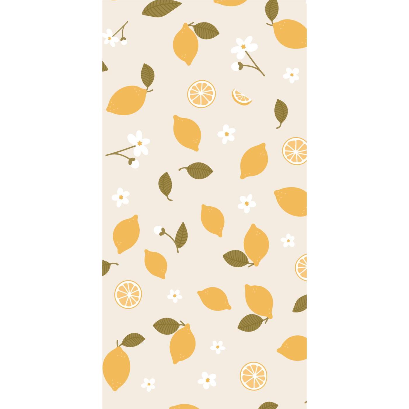 Serviette 10x20 cm Zitronen 16 Stk