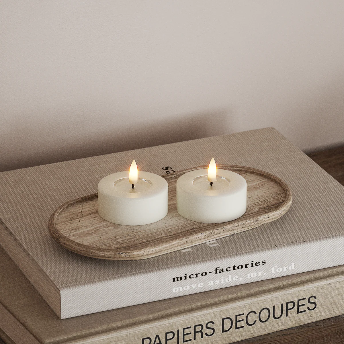 LED Teelicht in verschiedenen Grössen (2-er Pack)