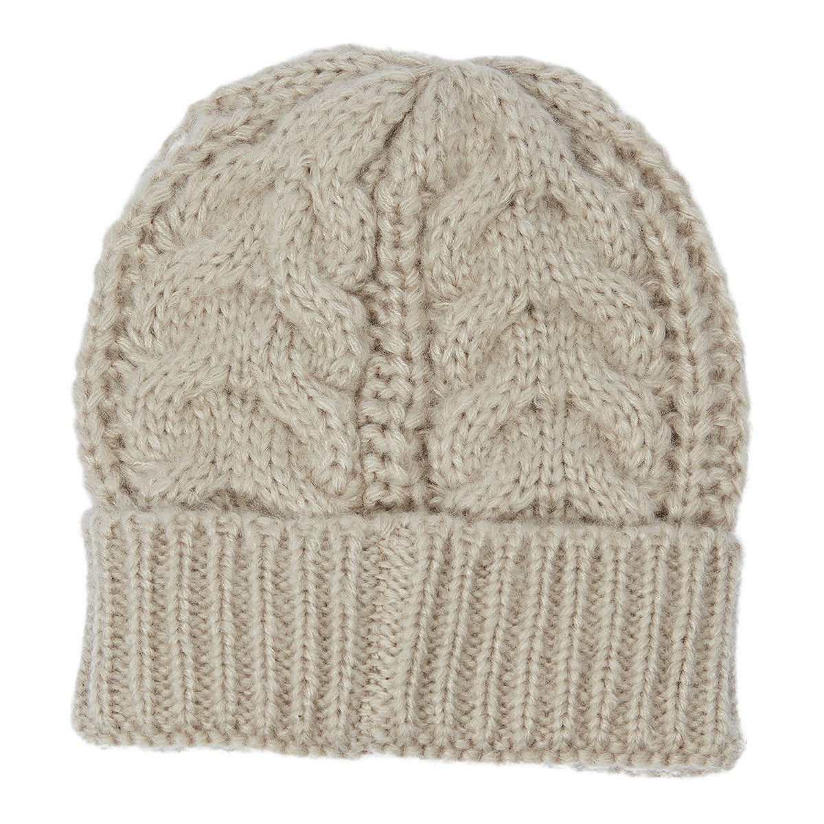 Beanie-Mütze beige