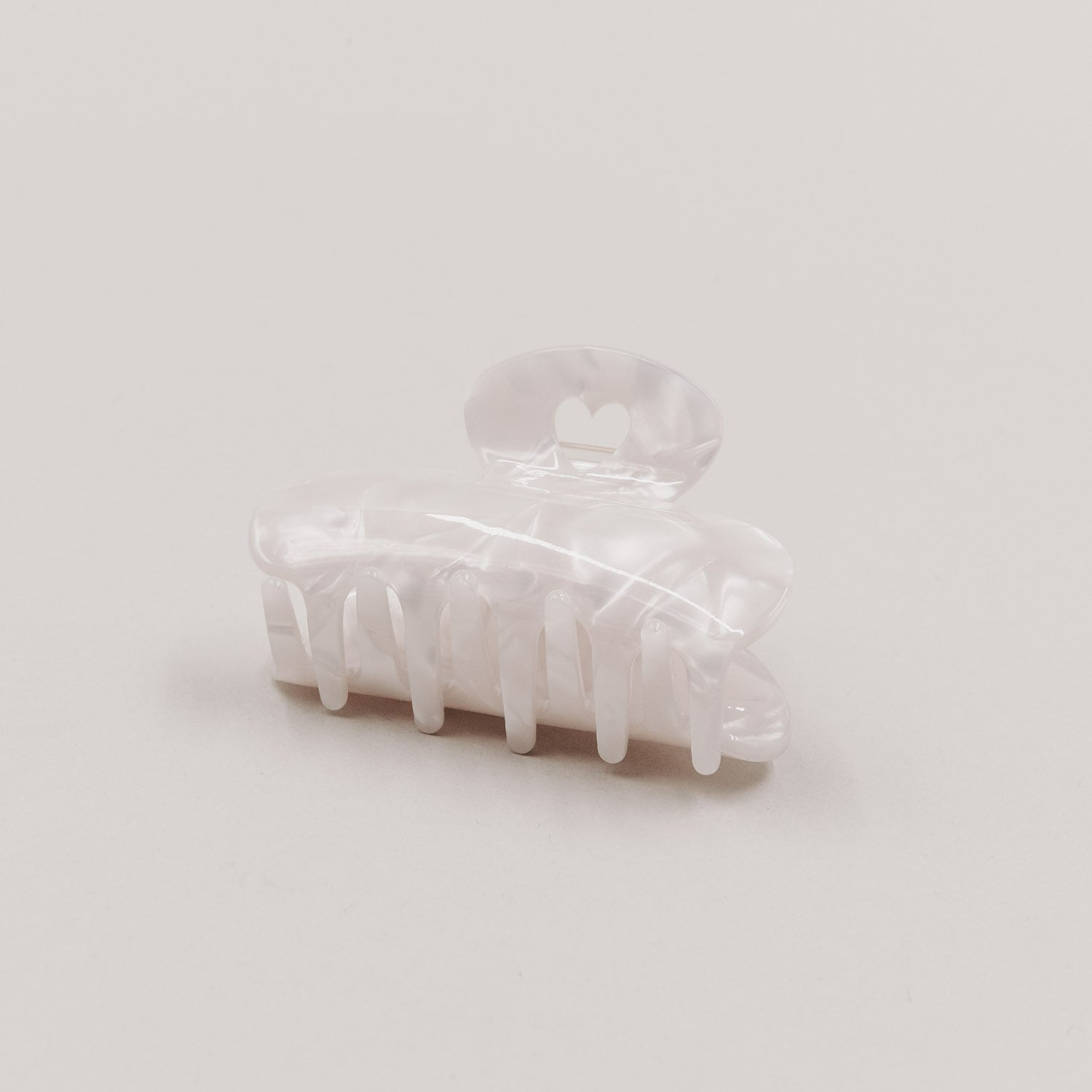 Haarspange gross Herz Pearl