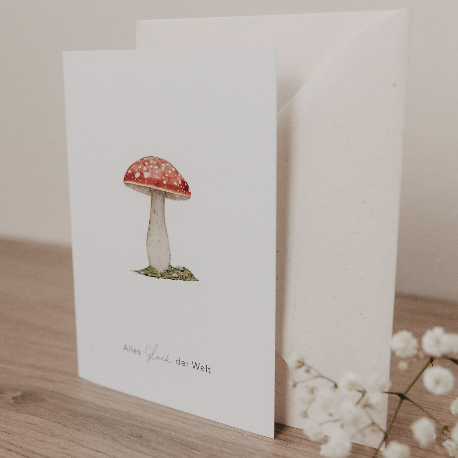 Klappkarte Glückspilz