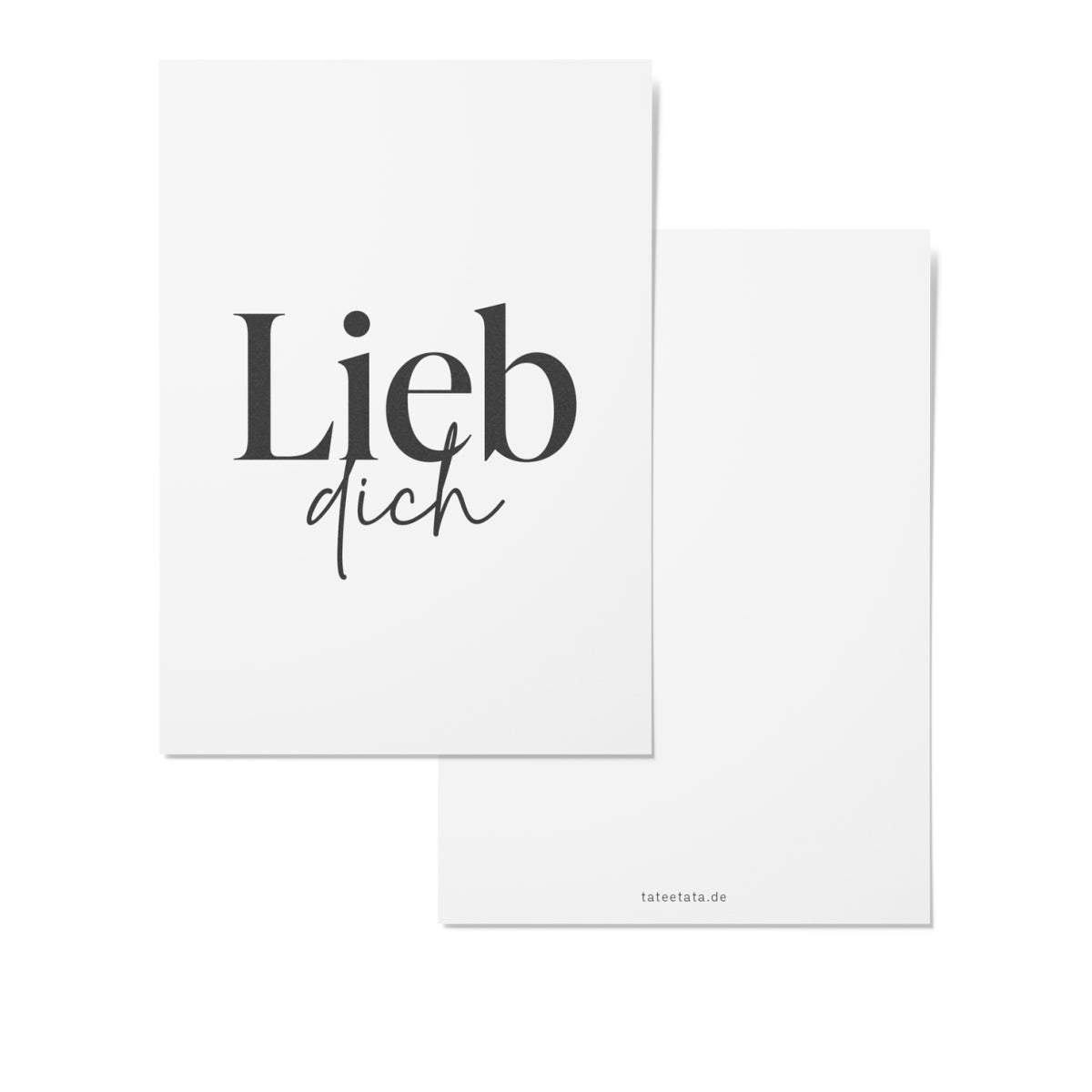 Karte Lieb dich