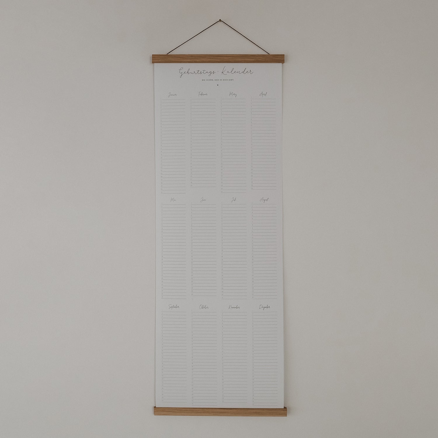 Posterleiste A3 Eiche